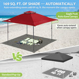 13x13 Straight Leg Pop Up Canopy Tent with 169 sqft of Shade