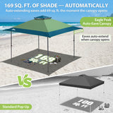13x13 Straight Leg Pop Up Canopy Tent with 169 sqft of Shade