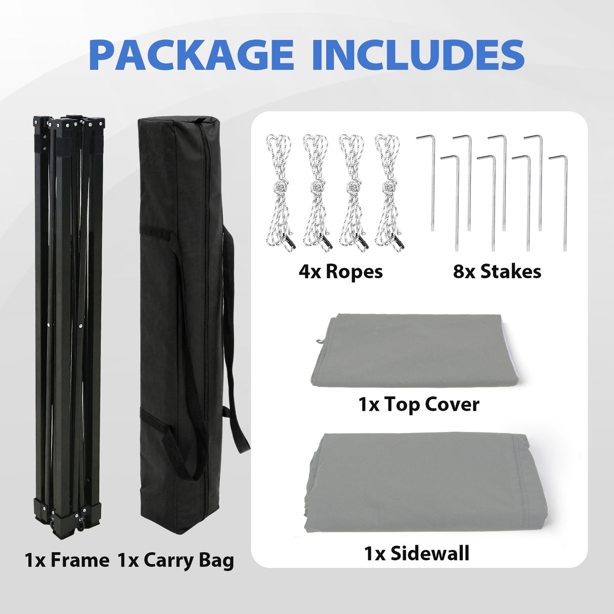 Flat Top 4x4 Pop-up Canopy Changing Room