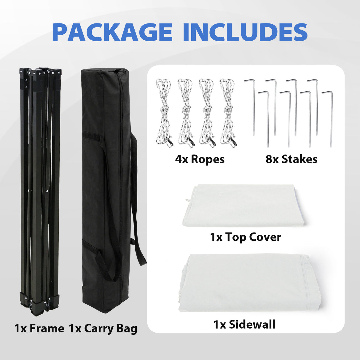 Flat Top 4x4 Pop-up Canopy Changing Room