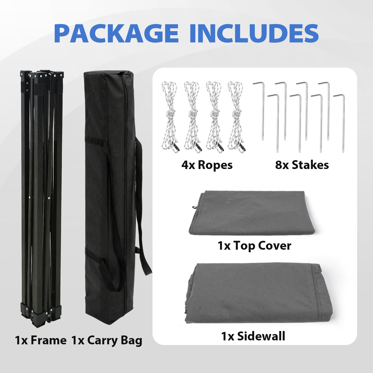 Flat Top 4x4 Pop-up Canopy Changing Room