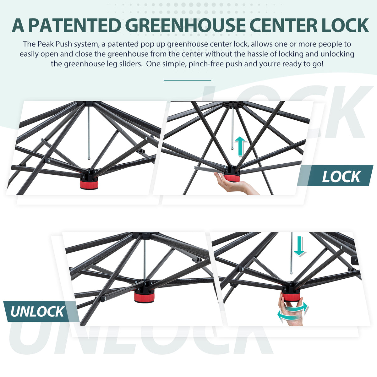 8x8 Walk In Pop Up Greenhouse