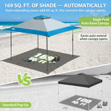 13x13 Straight Leg Pop Up Canopy Tent with 169 sqft of Shade