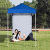EAGLE PEAK Straight Leg Outdoor Portable Canopy Tent with One Removable Sunwall 5x5 ft, Carry Bag Included