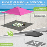 13x13 Straight Leg Pop Up Canopy Tent with 169 sqft of Shade