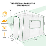 Easy Setup 10x5 Portable Lean to Pop Up Greenhouse