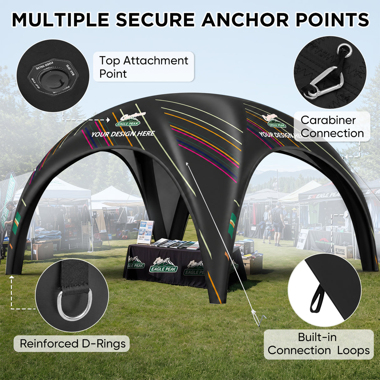 Custom Inflatable Event Tent with Logo,  Igloo Tent