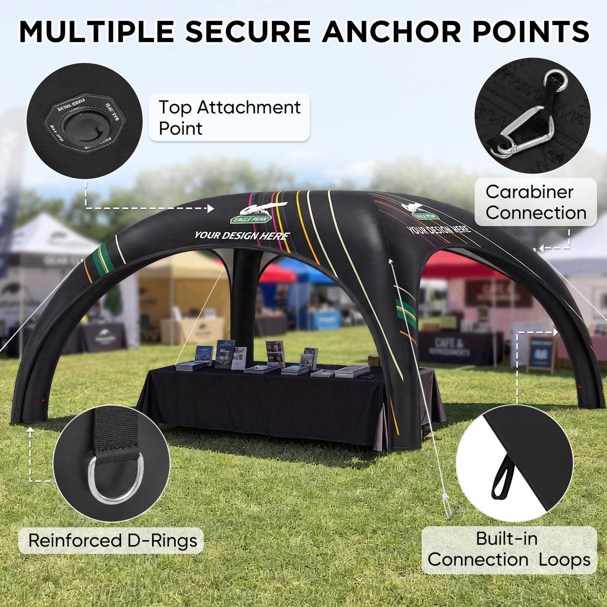 Custom Inflatable Event Tent with Logo, Spider Tent