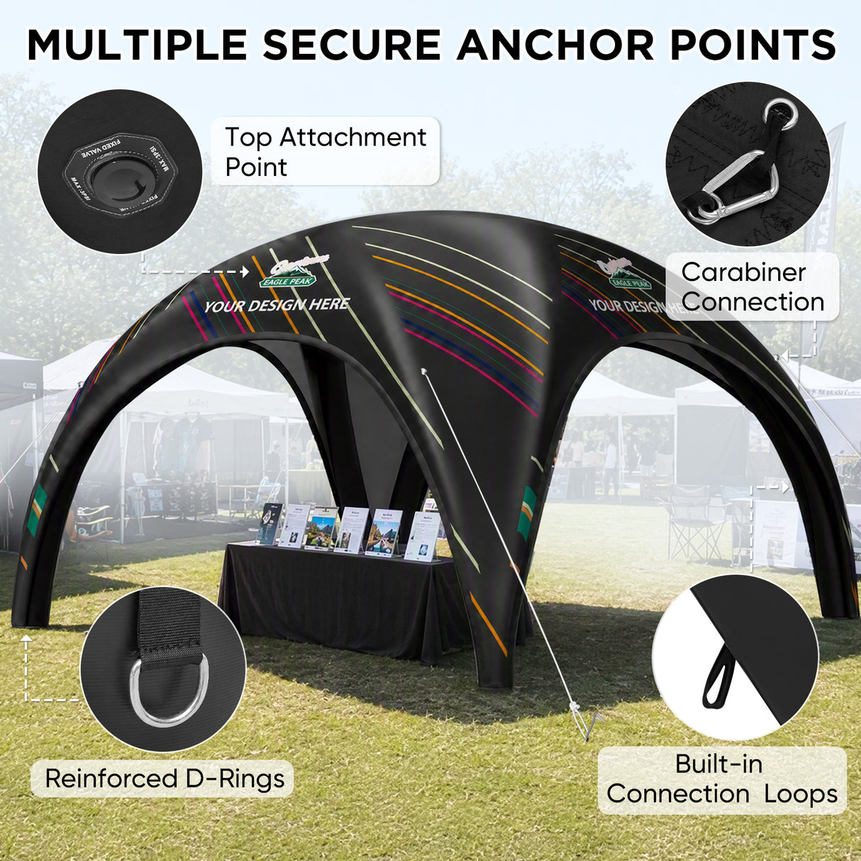 Custom Inflatable Event Tent with Logo,  Igloo Tent