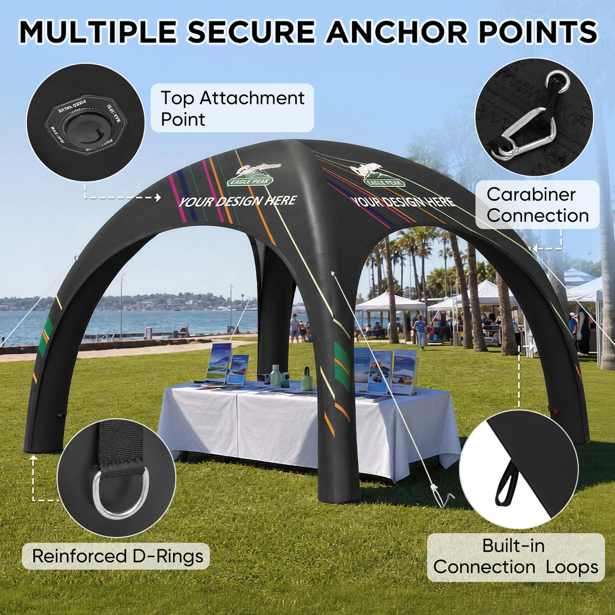 Custom Inflatable Event Tent with Logo, Spider Tent