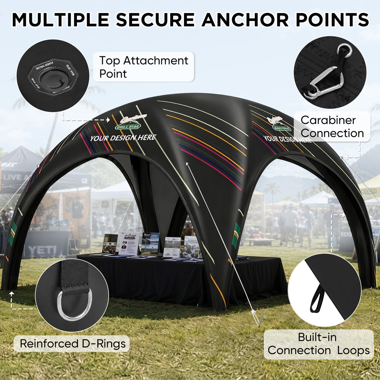Custom Inflatable Event Tent with Logo,  Igloo Tent