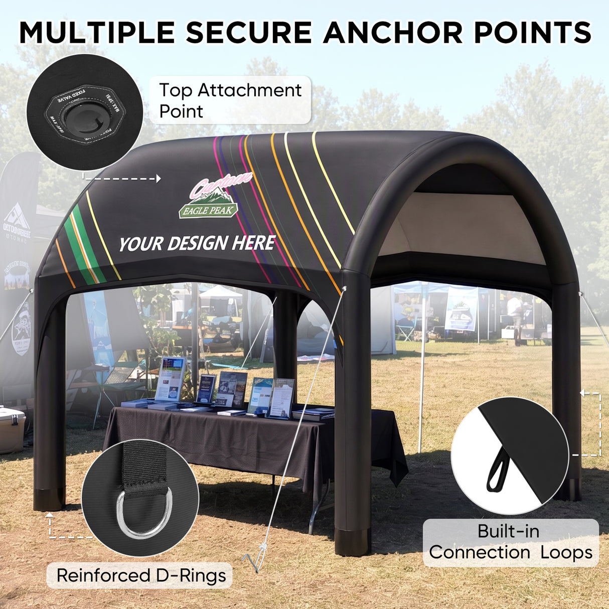 Custom Inflatable Event Tent with Logo, Cave Tent