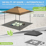 13x13 Straight Leg Pop Up Canopy Tent with 169 sqft of Shade