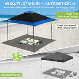 13x13 Straight Leg Pop Up Canopy Tent with 169 sqft of Shade
