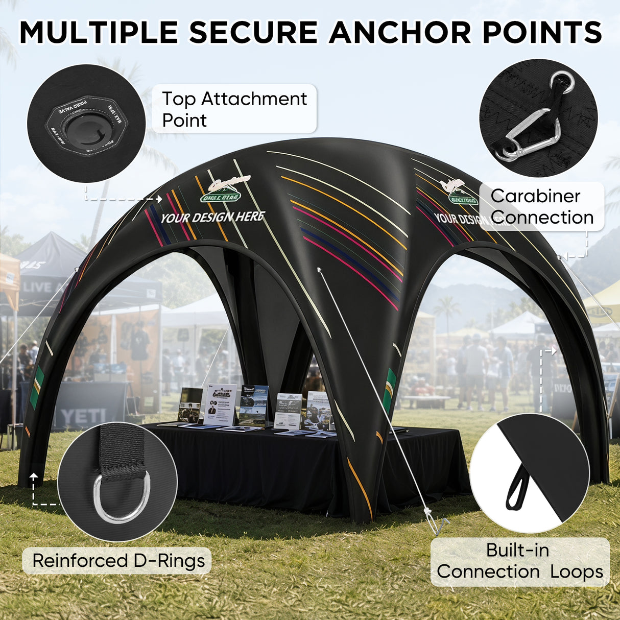 Custom Inflatable Event Tent with Logo,  Igloo Tent