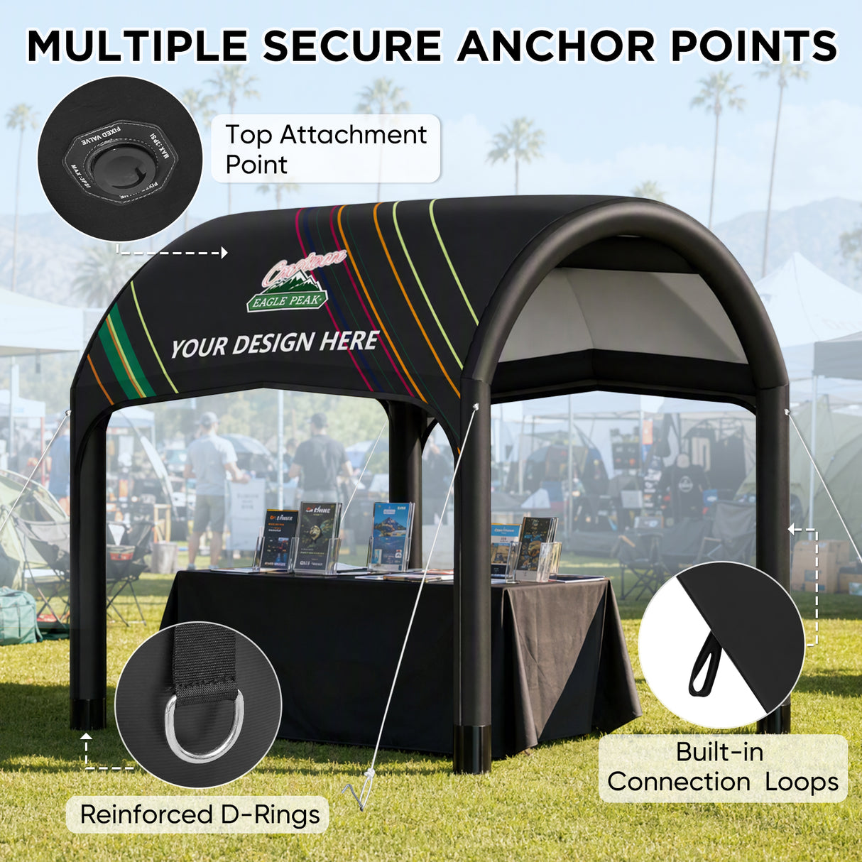 Custom Inflatable Event Tent with Logo, Cave Tent