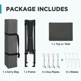 6x4 ft Instant Pop Up Canopy with Adjustable Sun Wall - Eagle Peak®