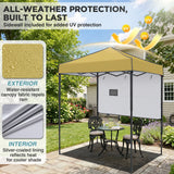 6x4 ft Instant Pop Up Canopy with Adjustable Sun Wall - Eagle Peak®