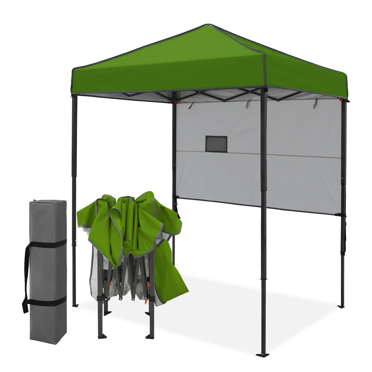 6x4 ft Instant Pop Up Canopy with Adjustable Sun Wall - Eagle Peak