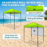6x4 ft Instant Pop Up Canopy with Adjustable Sun Wall - Eagle Peak®