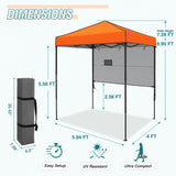 6x4 ft Instant Pop Up Canopy with Adjustable Sun Wall - Eagle Peak Custom Canopy Tent