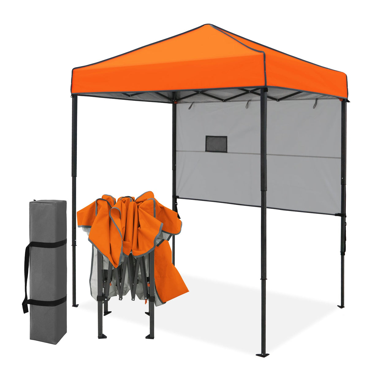 6x4 ft Instant Pop Up Canopy with Adjustable Sun Wall - Eagle Peak