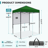 6x4 ft Instant Pop Up Canopy with Adjustable Sun Wall - Eagle Peak®