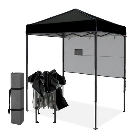 6x4 ft Instant Pop Up Canopy with Adjustable Sun Wall - Eagle Peak