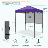 6x4 ft Instant Pop Up Canopy with Adjustable Sun Wall - Eagle Peak Custom Canopy Tent