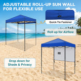 6x4 ft Instant Pop Up Canopy with Adjustable Sun Wall - Eagle Peak®