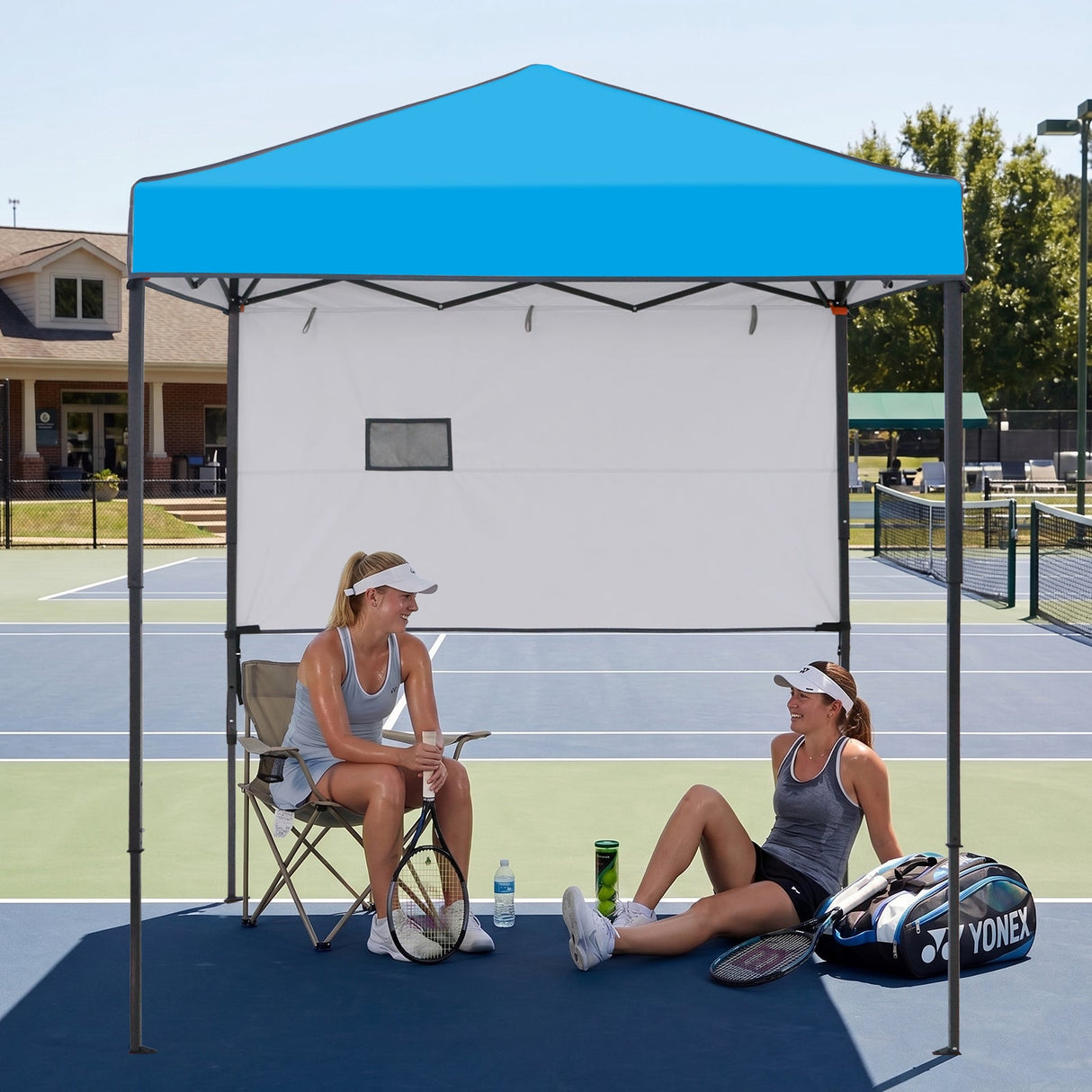 6x4 ft Instant Pop Up Canopy with Adjustable Sun Wall - Eagle Peak®