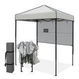 6x4 ft Instant Pop Up Canopy with Adjustable Sun Wall - Eagle Peak