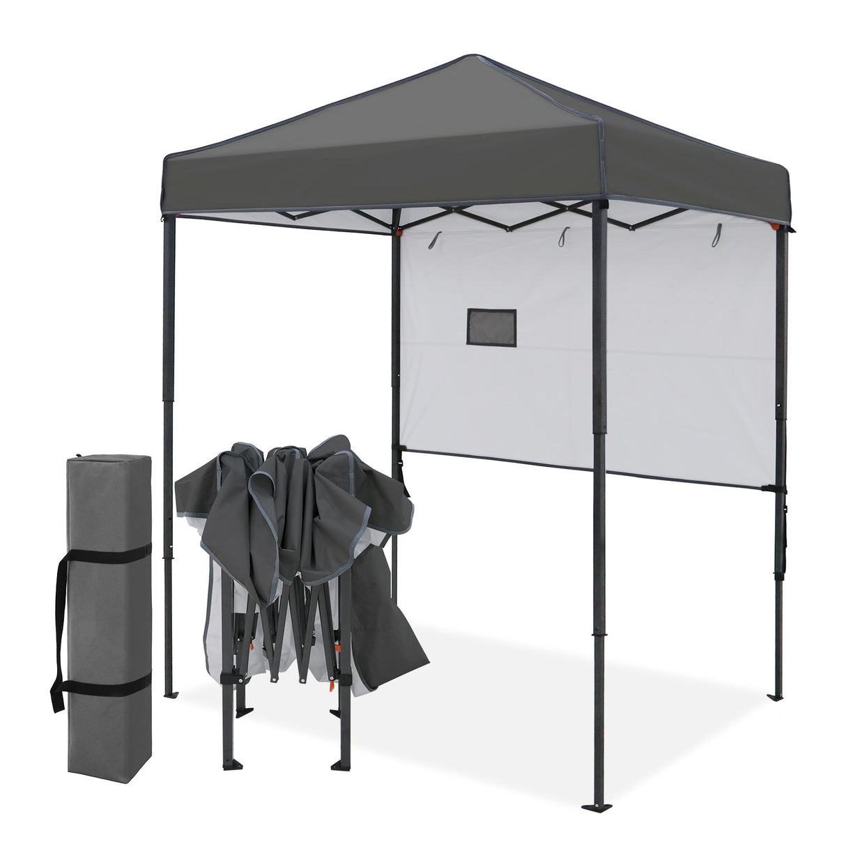 6x4 ft Instant Pop Up Canopy with Adjustable Sun Wall - Eagle Peak®