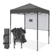 6x4 ft Instant Pop Up Canopy with Adjustable Sun Wall - Eagle Peak®