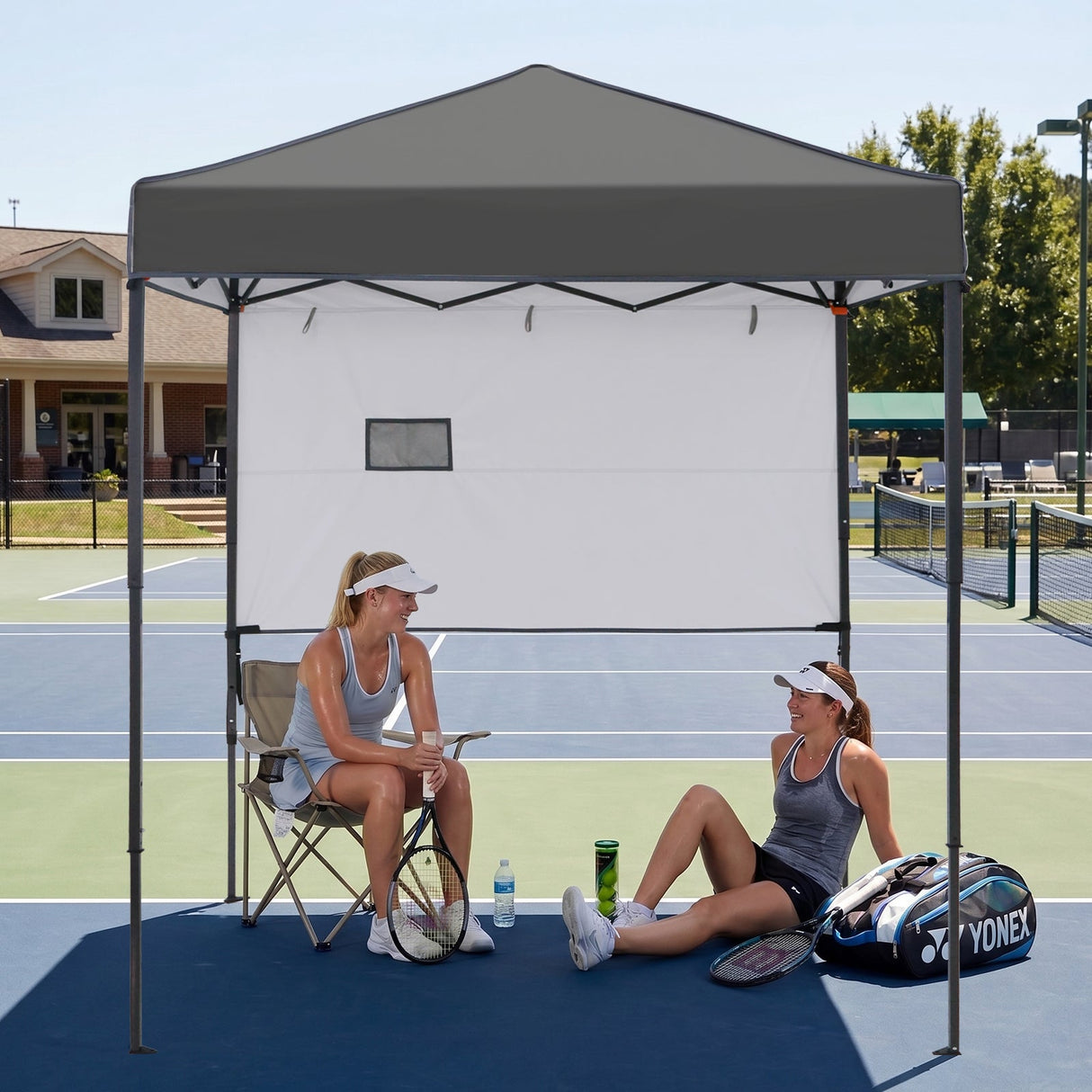 6x4 ft Instant Pop Up Canopy with Adjustable Sun Wall - Eagle Peak®