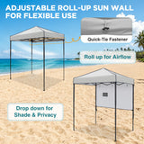 6x4 ft Instant Pop Up Canopy with Adjustable Sun Wall - Eagle Peak®