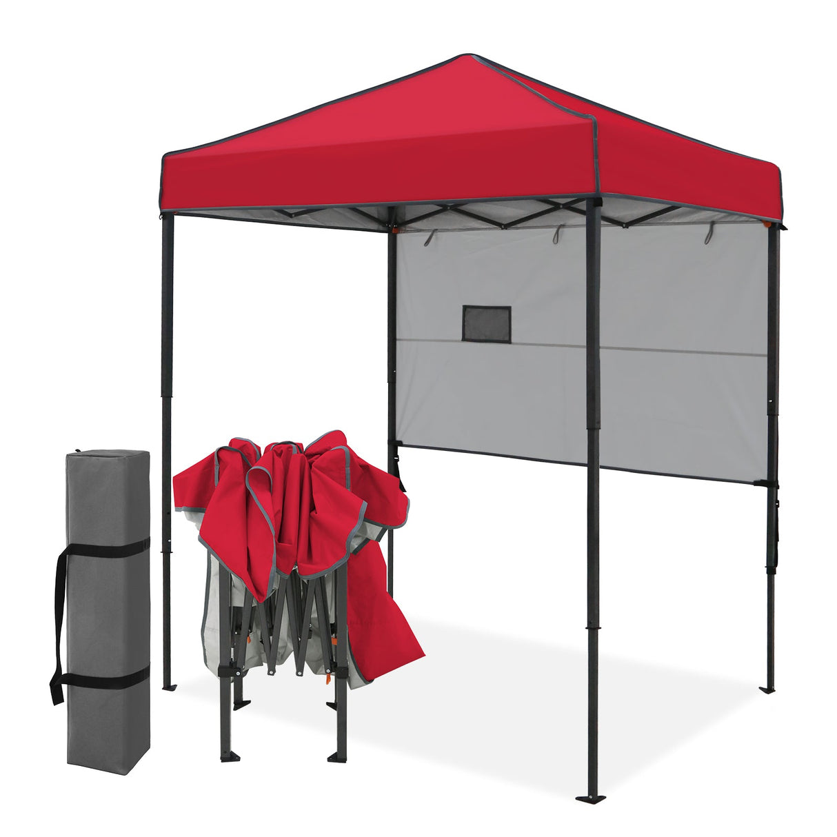 6x4 ft Instant Pop Up Canopy with Adjustable Sun Wall - Eagle Peak