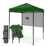 6x4 ft Instant Pop Up Canopy with Adjustable Sun Wall - Eagle Peak