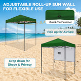 6x4 ft Instant Pop Up Canopy with Adjustable Sun Wall - Eagle Peak®