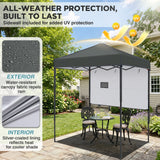 6x4 ft Instant Pop Up Canopy with Adjustable Sun Wall - Eagle Peak®