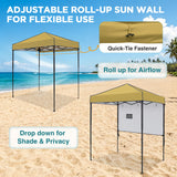 6x4 ft Instant Pop Up Canopy with Adjustable Sun Wall - Eagle Peak®