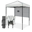 6x4 ft Instant Pop Up Canopy with Adjustable Sun Wall - Eagle Peak