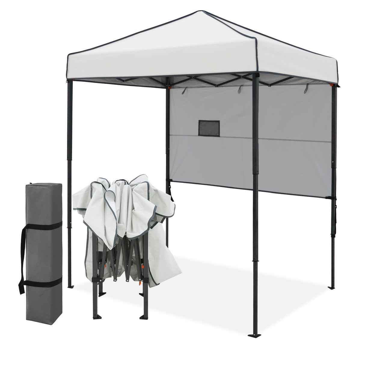 6x4 ft Instant Pop Up Canopy with Adjustable Sun Wall - Eagle Peak