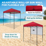 6x4 ft Instant Pop Up Canopy with Adjustable Sun Wall - Eagle Peak®