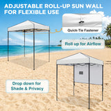 6x4 ft Instant Pop Up Canopy with Adjustable Sun Wall - Eagle Peak®