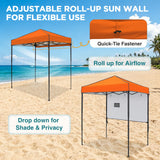 6x4 ft Instant Pop Up Canopy with Adjustable Sun Wall - Eagle Peak®