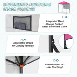 6x4 ft Instant Pop Up Canopy with Adjustable Sun Wall - Eagle Peak