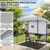 6x4 ft Instant Pop Up Canopy with Adjustable Sun Wall - Eagle Peak®