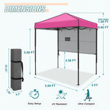 6x4 ft Instant Pop Up Canopy with Adjustable Sun Wall - Eagle Peak