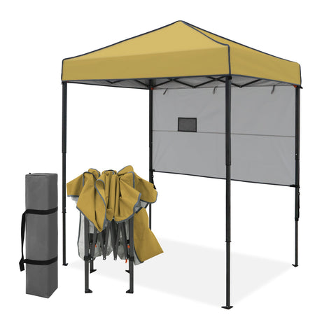 6x4 ft Instant Pop Up Canopy with Adjustable Sun Wall - Eagle Peak